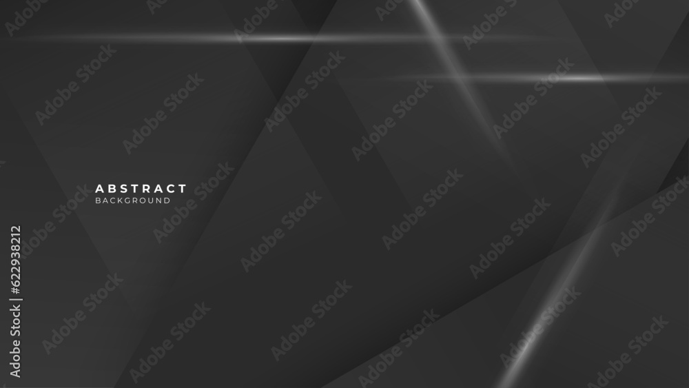 Vector abstract graphic design black banner pattern presentation background web template.