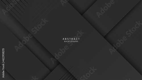 Abstract geometric black pattern design in memphis style. Vector illustration.