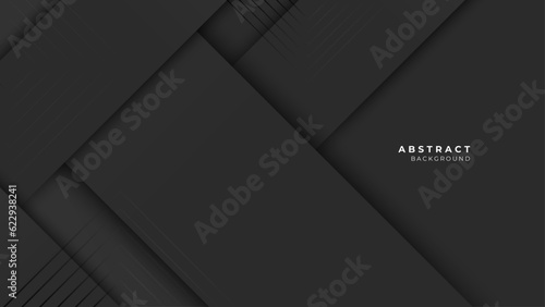 Black shape abstract background. Template for wallpaper, banner, presentation, background