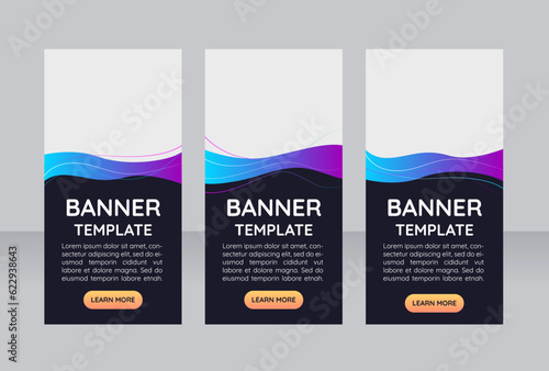 Cosmetic products for hair web banner design template. Vector flyer with text space. Advertising placard with customized copyspace. Printable poster for advertising. Quicksand font used