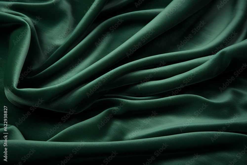 Fototapeta premium basil green cloth swrirl dark authentic elegant noise effect