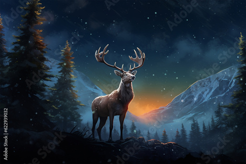 deer in the forest generative ai
