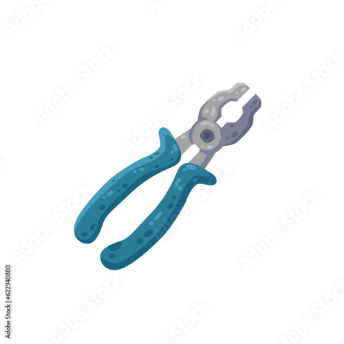 Pliers cartoon vector illustration