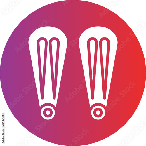 Vector Design Hair Pin Icon Style