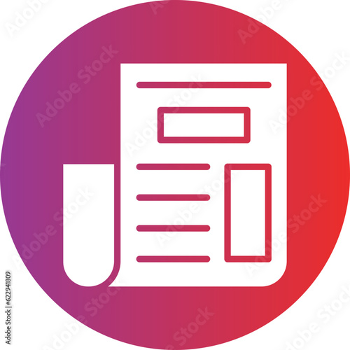 Vector Design Newspaper Icon Style