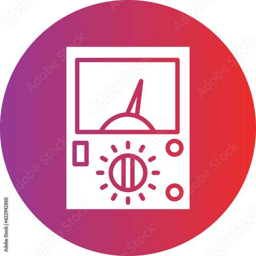 Vector Design Ammeter Icon Style