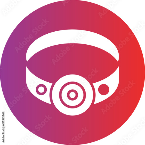 Vector Design Head Lamp Icon Style