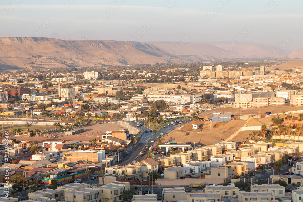 view of the city of Arica, southern sector