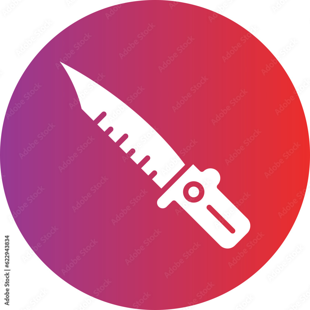 Vector Design Military Knife Icon Style Vector Design Military Knife Icon Style