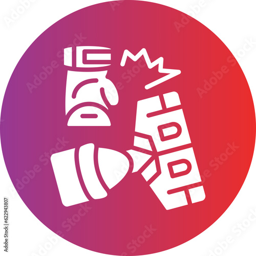 Vector Design Knocked Out Icon Style