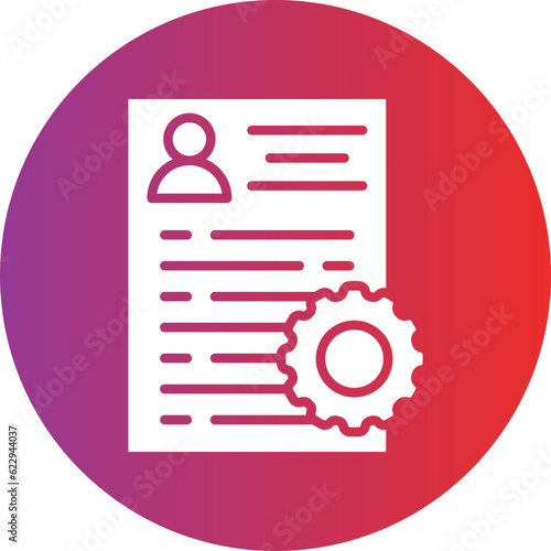 Vector Design Applicants Management Icon Style