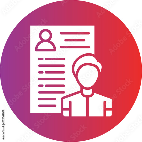 Vector Design Candidate Male Icon Style