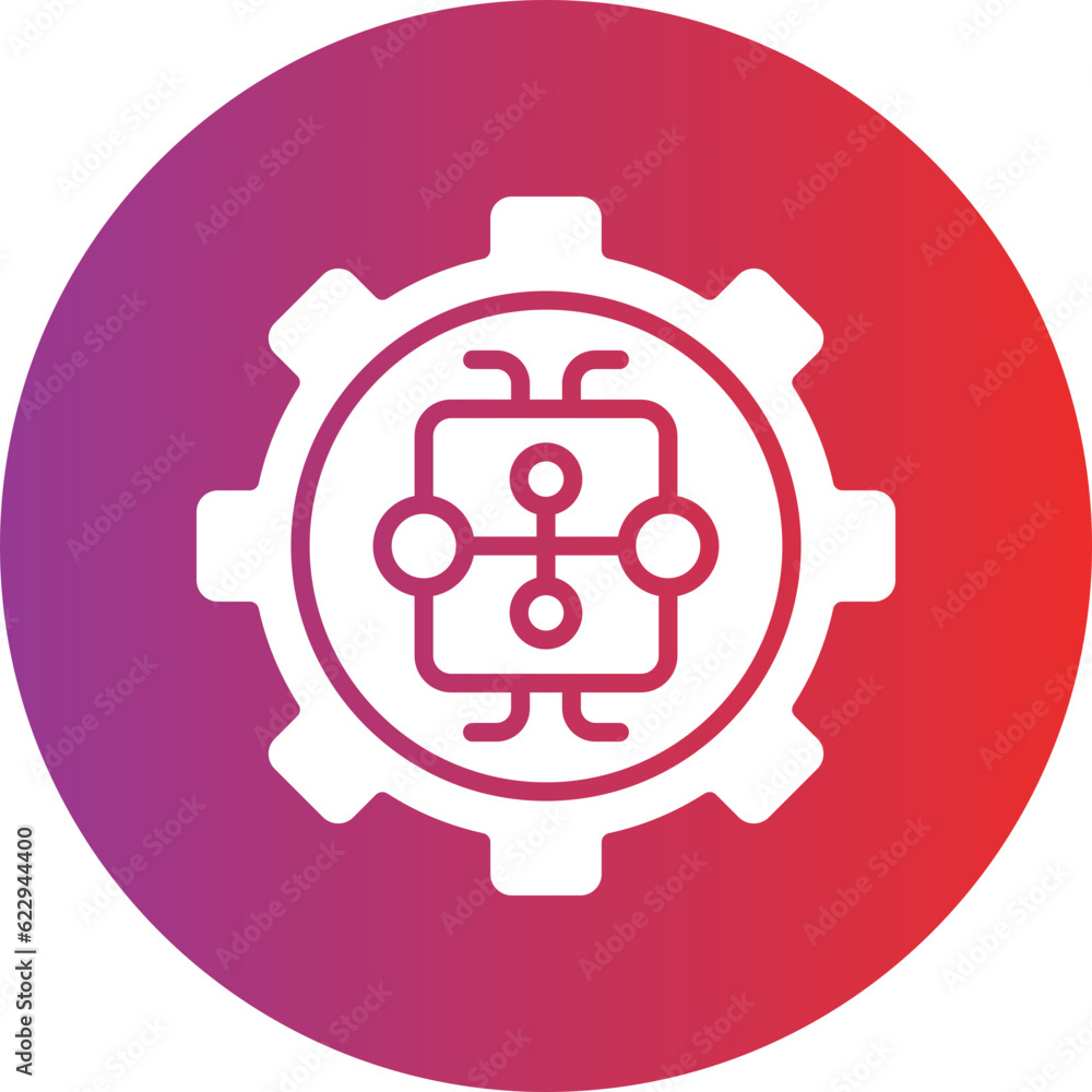 Vector Design Machine Learning Icon Style Vector Design Machine Learning Icon Style