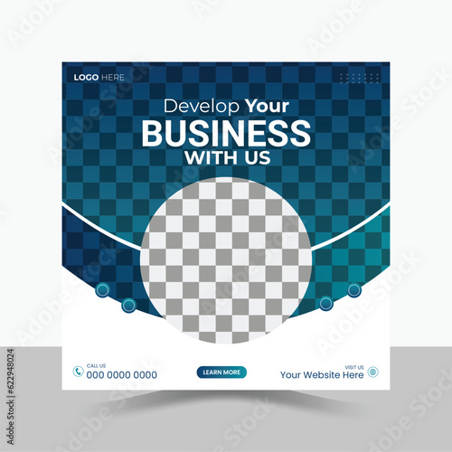 Business, Corporate Social Media Post Design.