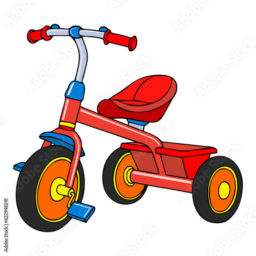 kids bicycle illustration