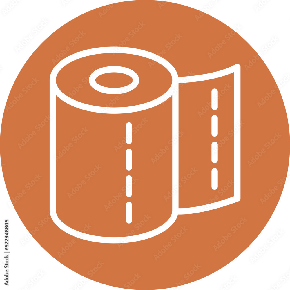 Vector Design Tissue Roll Icon Style Vector Design Tissue Roll Icon Style