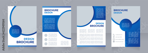 Corporate culture benefits blank brochure design. Work environment. Template set with copy space for text. Premade corporate reports collection. Editable 4 paper pages. Montserrat font used