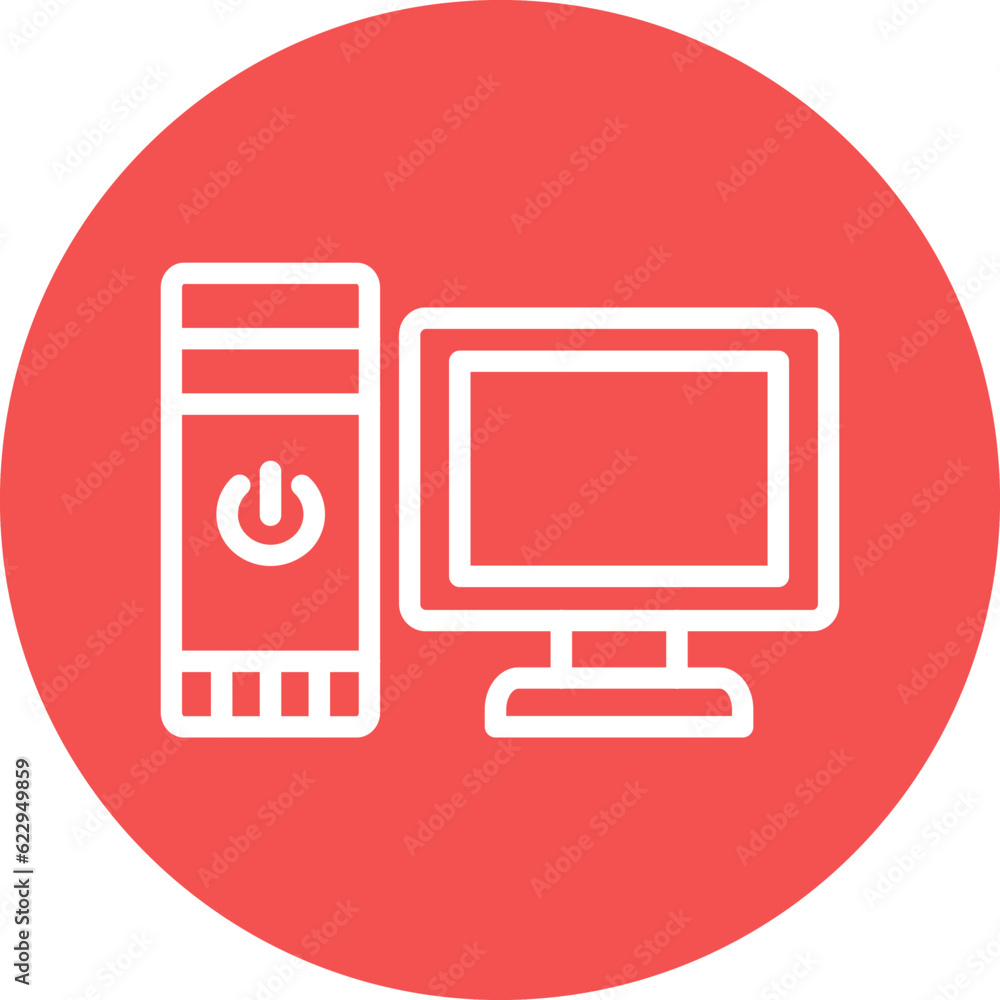 Vector Design Workstation Icon Style Vector Design Workstation Icon Style