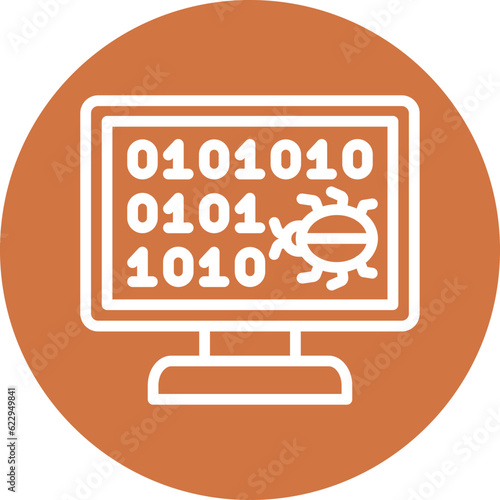 Vector Design Hack Code Icon Style
