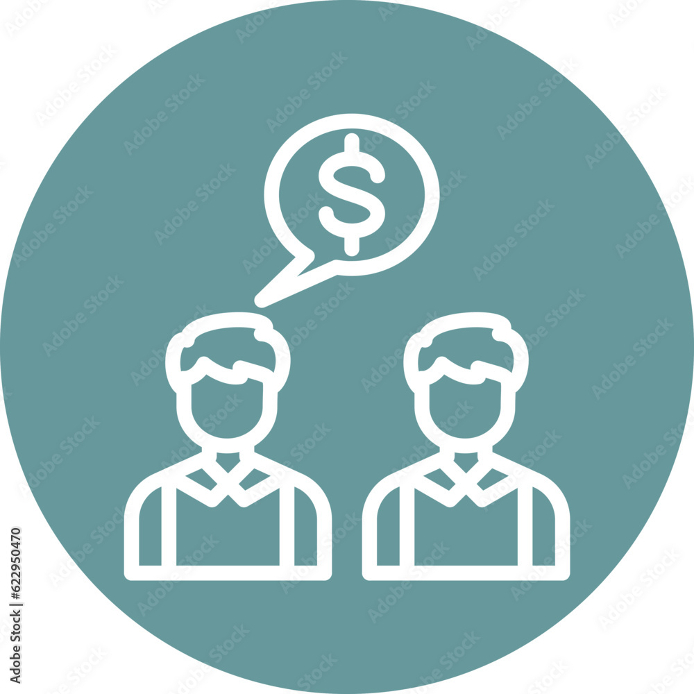Vector Design Negotiation Icon Style Vector Design Negotiation Icon Style