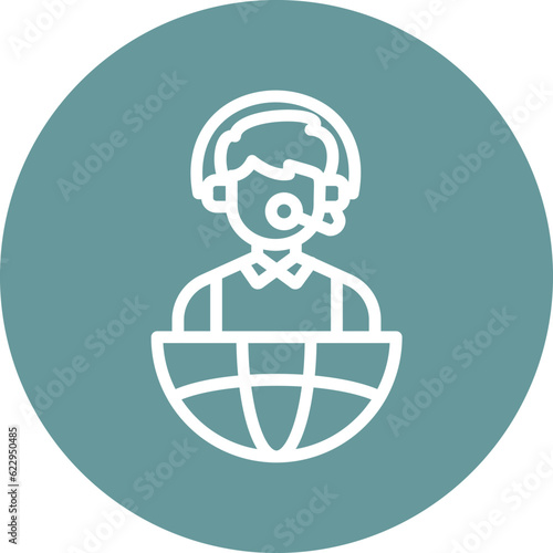 Vector Design Interpreter Icon Style