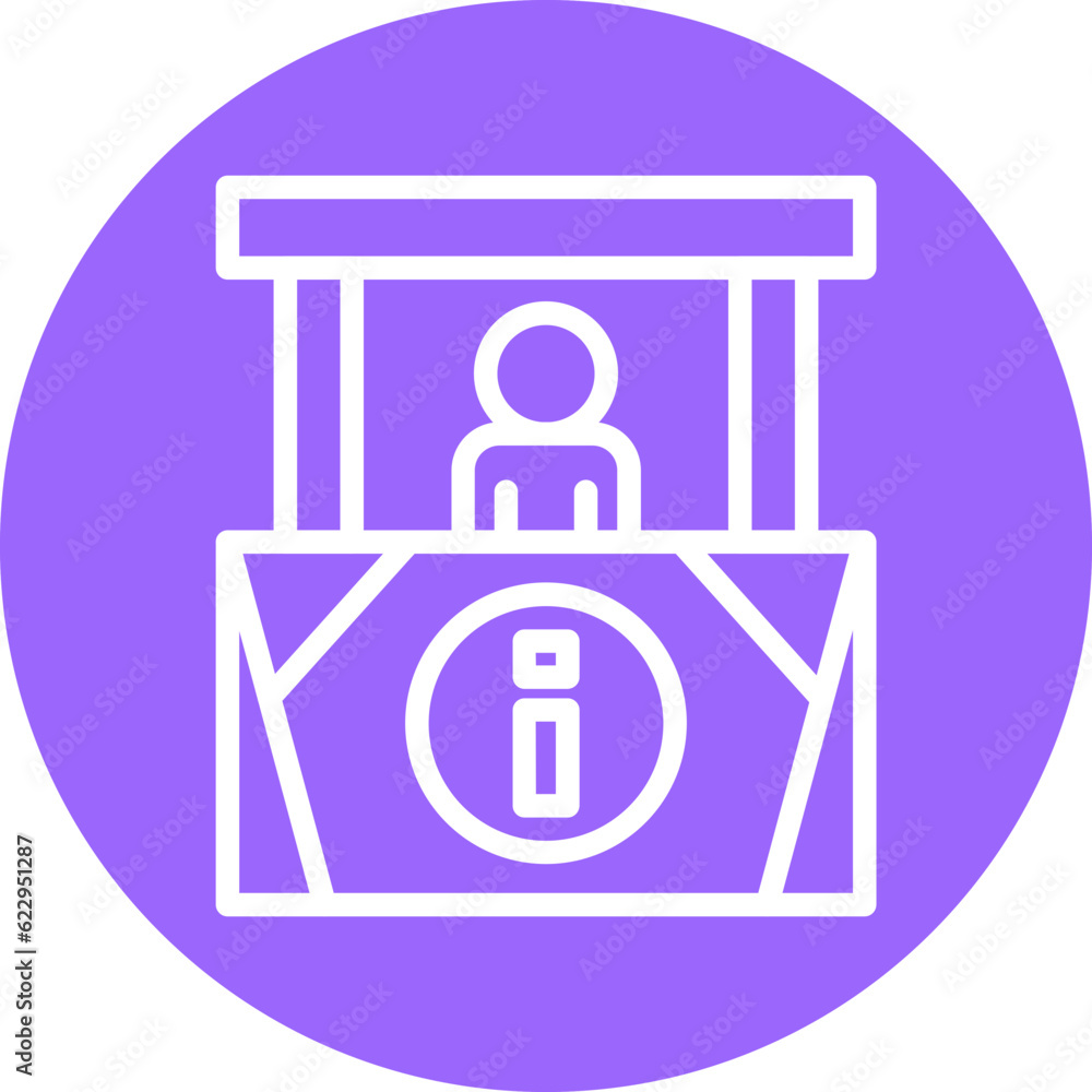Vector Design Information Kiosk Icon Style