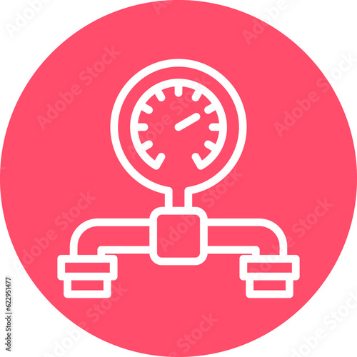 Vector Design Pressure Gauge Icon Style