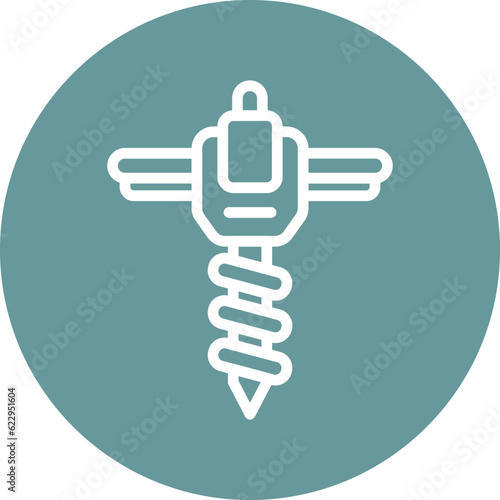 Vector Design Drain Auger Icon Style
