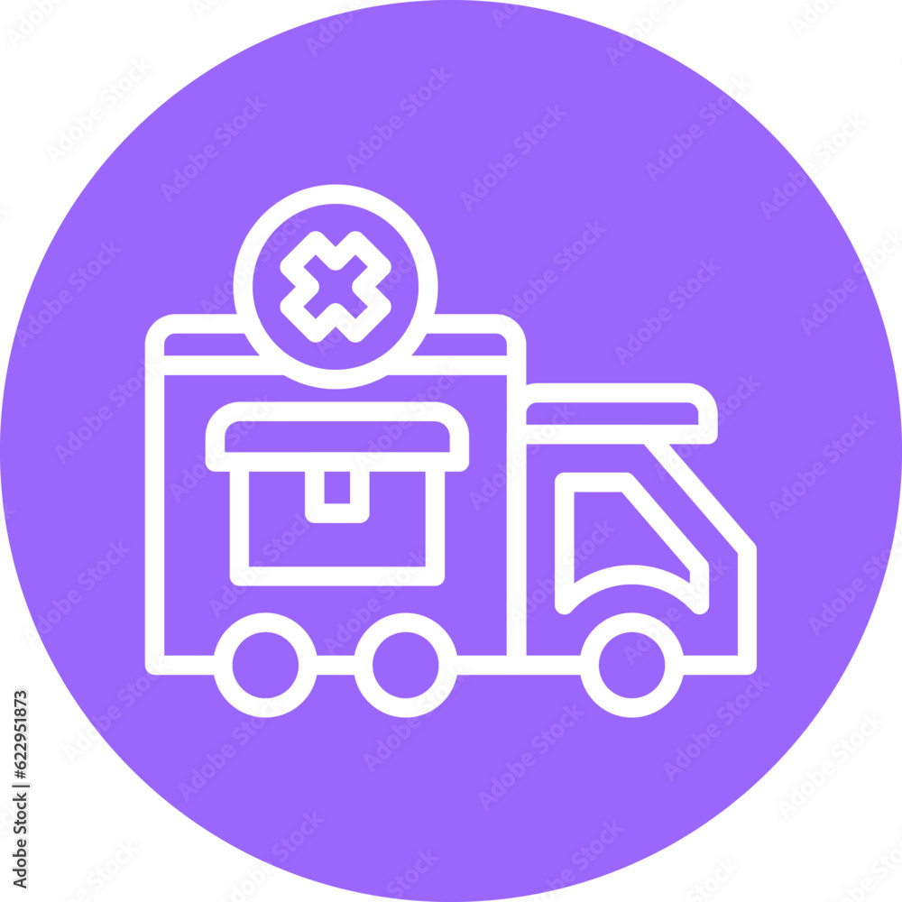 Vector Design Failed Delivery Icon Style Vector Design Failed Delivery Icon Style
