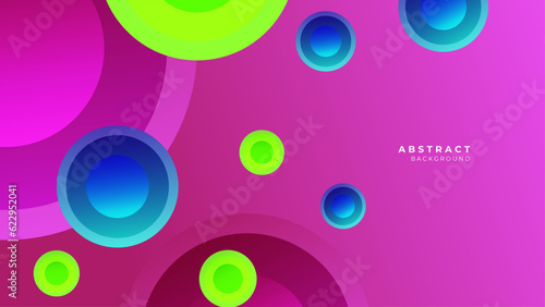 Abstract colorful background with 3d modern trendy fresh color for presentation design, flyer, social media cover, web banner, tech banner