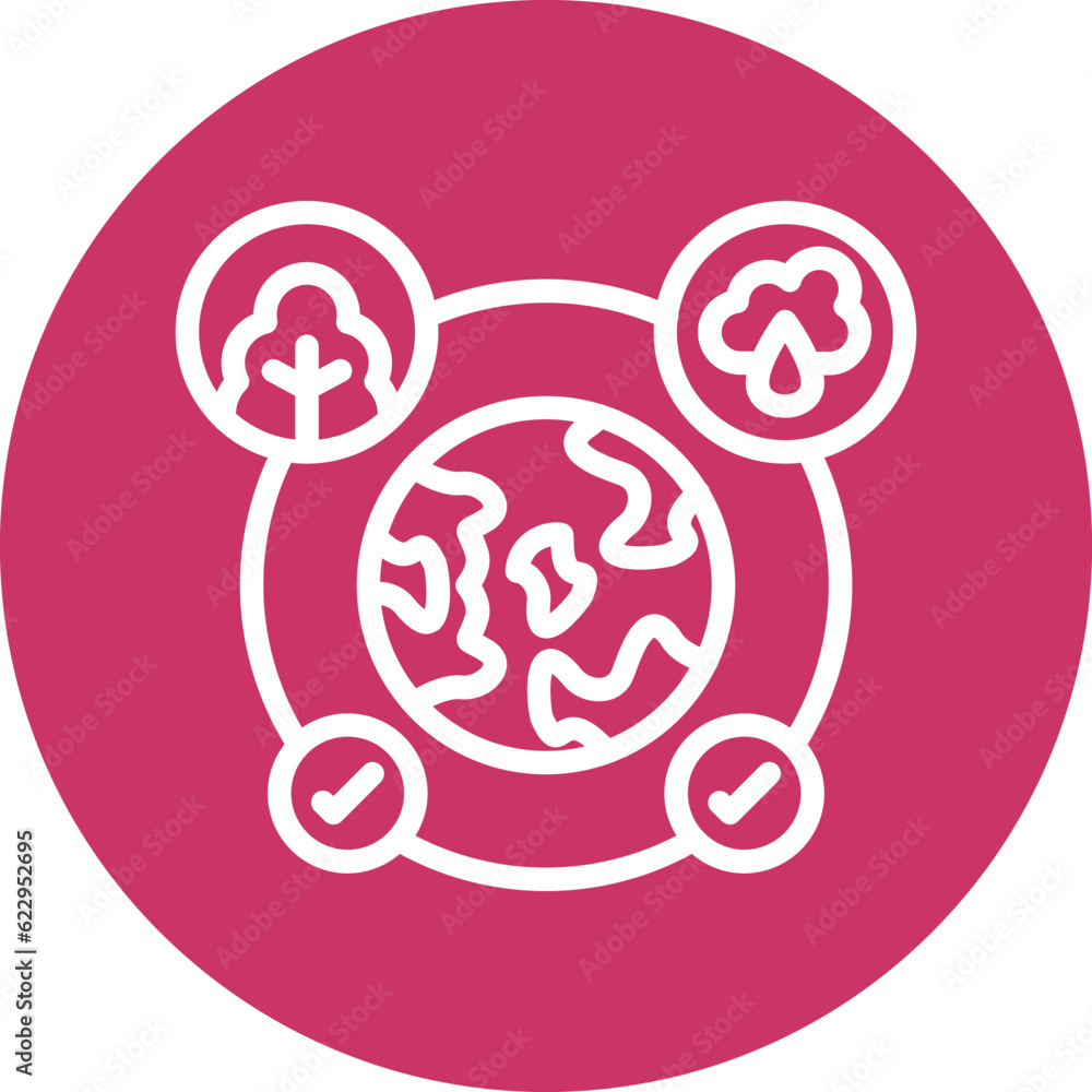 Vector Design Ecosystem Planning Icon Style Vector Design Ecosystem Planning Icon Style