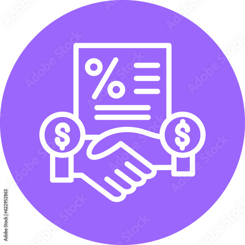 Vector Design Down Payment Icon Style