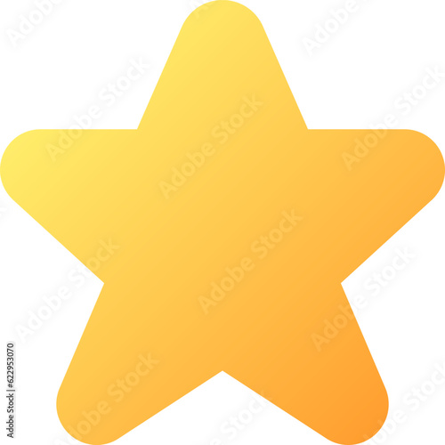 Star pixel perfect flat gradient color ui icon. Favourite media. Select and save multimedia. Simple filled pictogram. GUI, UX design for mobile application. Vector isolated RGB illustration