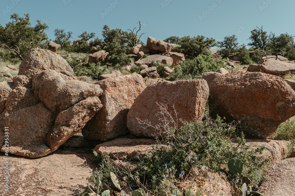 Boulders at Enchanted Rock State Natural Area in Texas Boulders at Enchanted Rock State Natural Area in Texas
