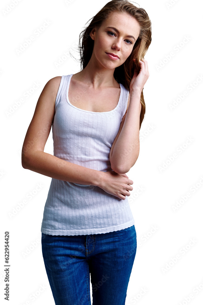 Beauty, fashion and smile with portrait of woman on png for trendy, makeup and natural. Happy, style and confidence with person isolated on transparent background for cosmetics, pride and youth Beauty, fashion and smile with portrait of woman on png for trendy, makeup and natural. Happy, style and confidence with person isolated on transparent background for cosmetics, pride and youth