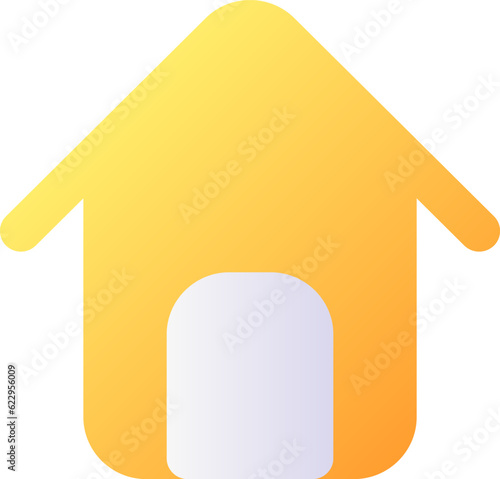 Home page pixel perfect flat gradient color ui icon. Main web page. Website navigation. Homepage. Simple filled pictogram. GUI, UX design for mobile application. Vector isolated RGB illustration