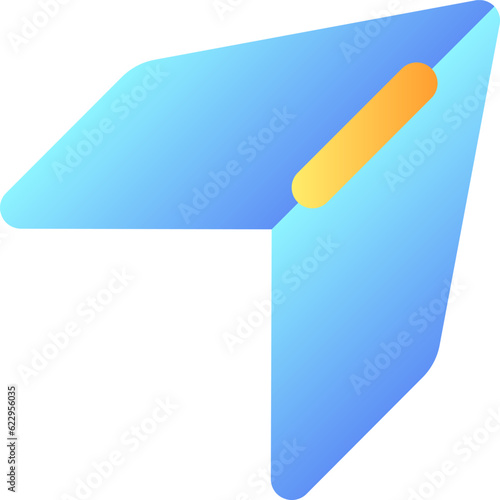 Share and repost pixel perfect flat gradient color ui icon. Social media communication. Messenger. Simple filled pictogram. GUI, UX design for mobile application. Vector isolated RGB illustration