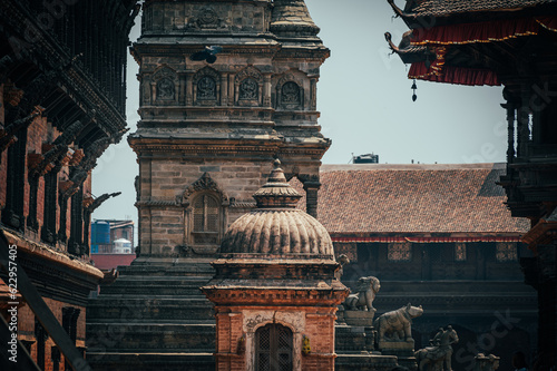 A landscape around Bhaktapur Durbar Square, a former royal palace complex and UNESCO World Heritage photo