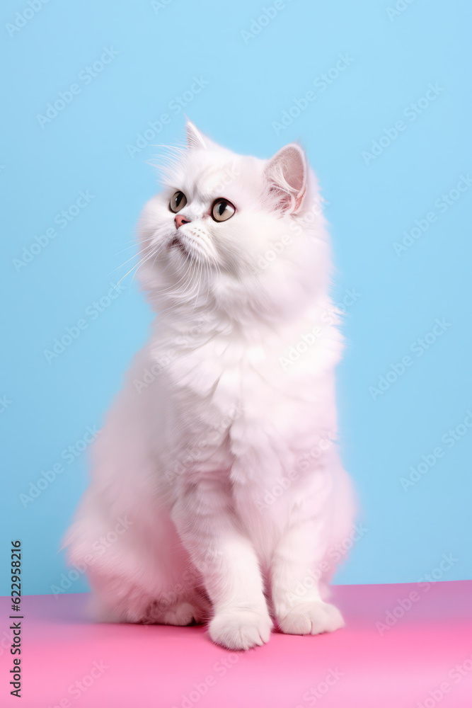 Very cute Persian in nature, national geography, Wide life animals. AI Generated.
