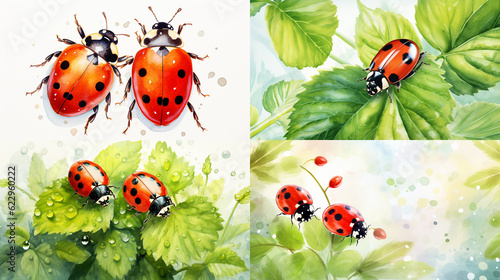 ladybug on grass © Alex