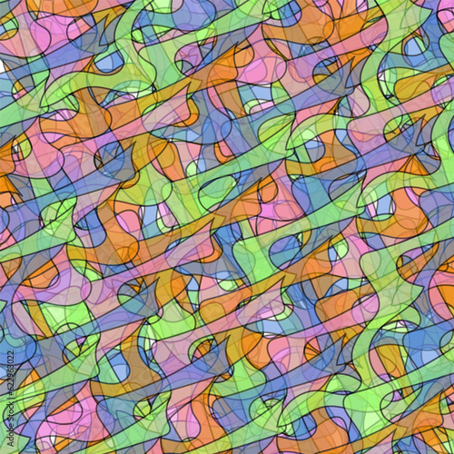 background with rainbow pieces