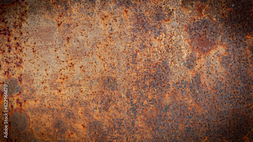 Rusty metal wallpaper. Old industrial theme. AI generated image