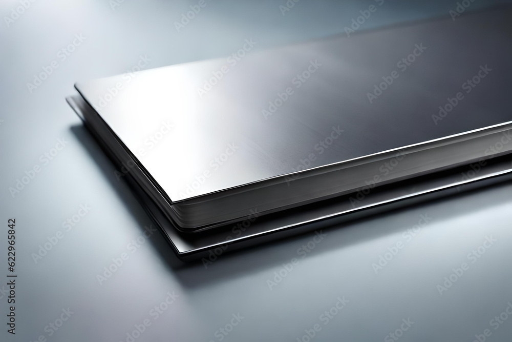 Shiny silver book cover with grey background. Back to work with formal concept Shiny silver book cover with grey background. Back to work with formal concept
