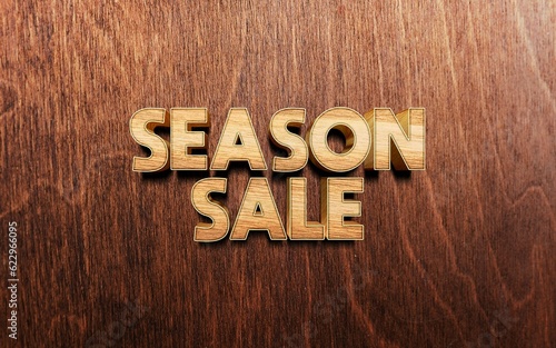 SEASON SALE BANNER SIGN TAG MARKETING PROMOTION