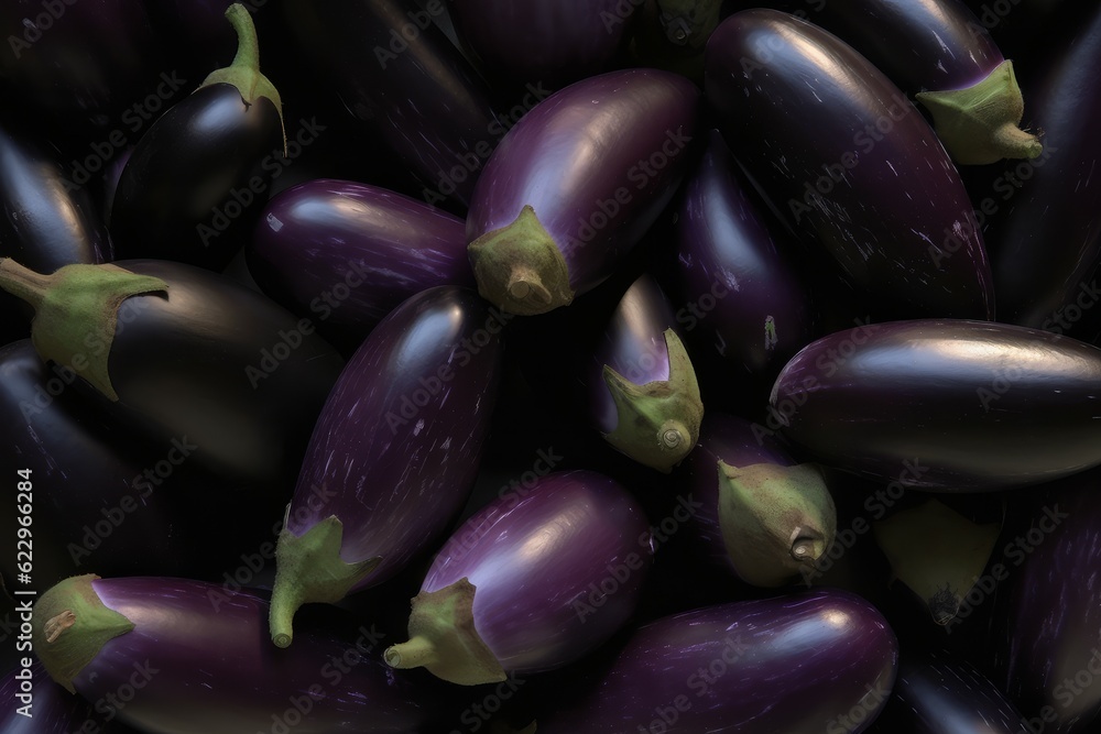 Background eggplant vegetable. Generate Ai Background eggplant vegetable. Generate Ai