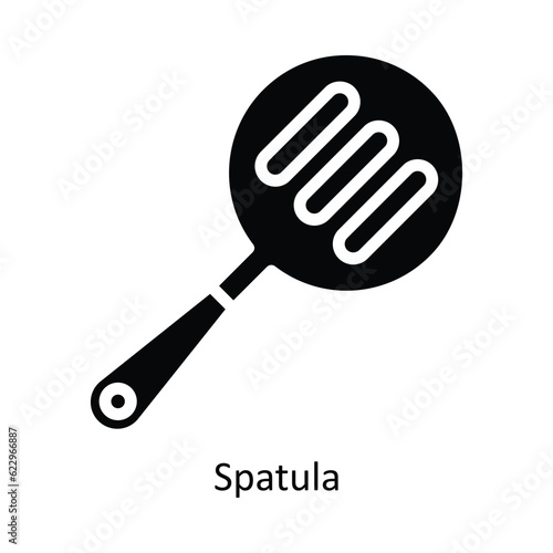 Spatula Vector   solid Icon Design illustration. Kitchen and home  Symbol on White background EPS 10 File