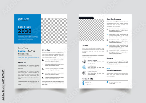 Creative case study template design