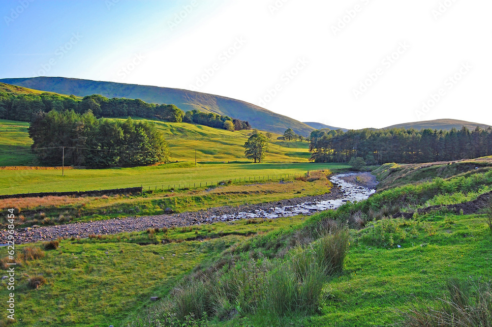 A wide Panorama of the scenic Trough Of Bowland a popular tourist destination in Lancashire UK
A wide Panorama of the scenic Trough Of Bowland a popular tourist destination in Lancashire UK