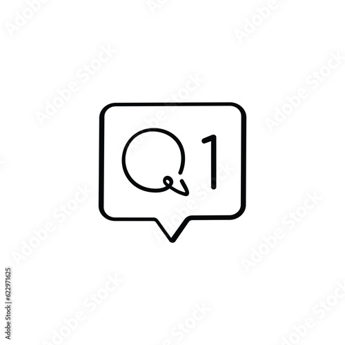 Comment Line Style Icon Design