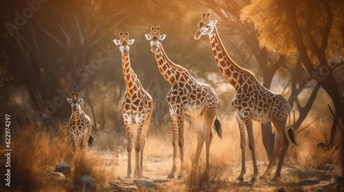 Graceful Giants  Exploring the Majestic Wildlife of Tanzania and Kenya  generative AI